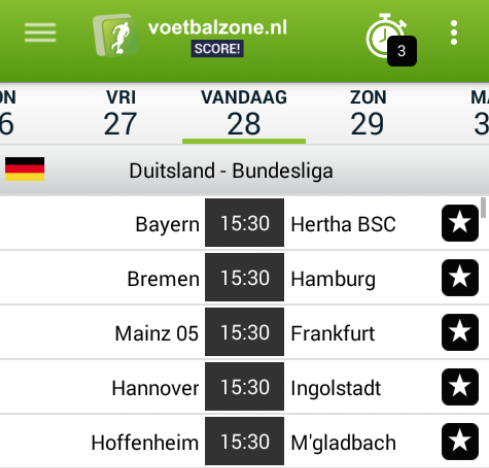voetbalzonenl's tweet photo. MATCHDAY! Om 15.30 uur beginnen er vijf wedstrijden in de Bundesliga! #bayher #werhsv #maifra #haning #hofgla https://t.co/cxATRF3x6m