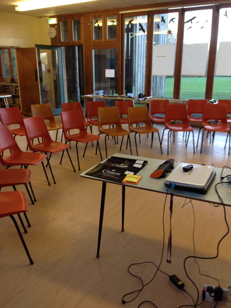 theitkid's tweet photo. All ready for the @hampshirescouts @hs_speakup course at #LyonsCopse. #SSU2015 #iScout https://t.co/Yy17zXFJ3d