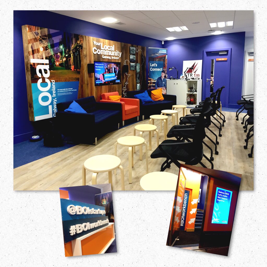 MiniMediaIrl's tweet image. Such a fantastic space @BOIstartups #boiworkbench #Galway #webdedign #digitalmarketing #socialmedia #newbusiness
