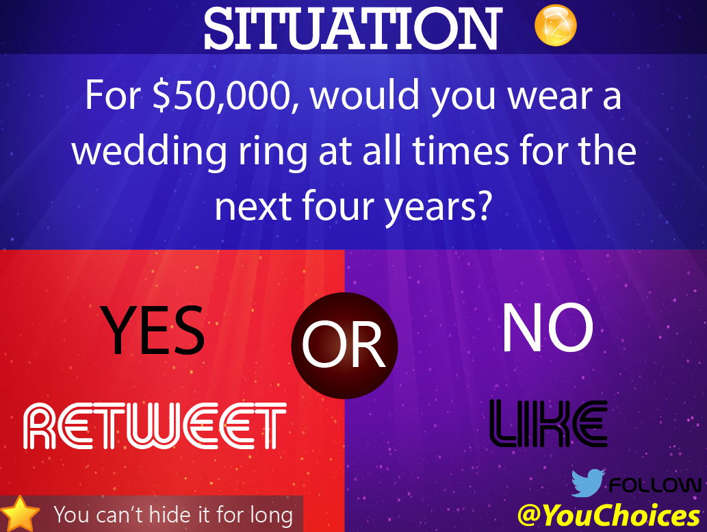 YouChoices's tweet image. Would you?