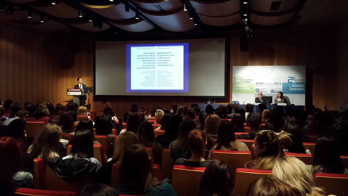 HDAconf2015's tweet photo. Κατάμεστη η Ιφιγένεια μετά το lunch break: στρογγυλό τραπέζι της Ελληνικής Εταιρείας Αθηροσκλήρωσης! #HDAconf2015 https://t.co/uhx8AHG35E