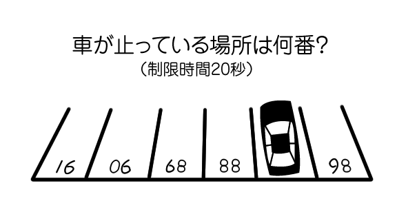 ののし Webデザイナー兼ディレクター 解けたらrt 小学校入試問題 香港編 車が停まっているのは何番 T Co Gkx0ms9jgz クイズ 問題 Iq 豆知識 雑学 香港 暇つぶし 頭の体操 T Co P7i1pfppza Twitter ののし Webデザイナー兼ディレクター 解けたらrt 小学校入試問題 香港編 車が停まっているのは何番 T Co Gkx0ms9jgz クイズ 問題 Iq 豆知識 雑学 香港 暇つぶし 頭の体操 T Co P7i1pfppza Twitter