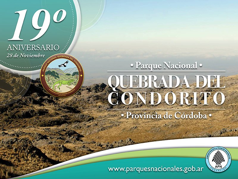 ParquesOficial's tweet image. Felicidades al Parque Nacional #QuebradaDelCondorito en su 19° aniversario!