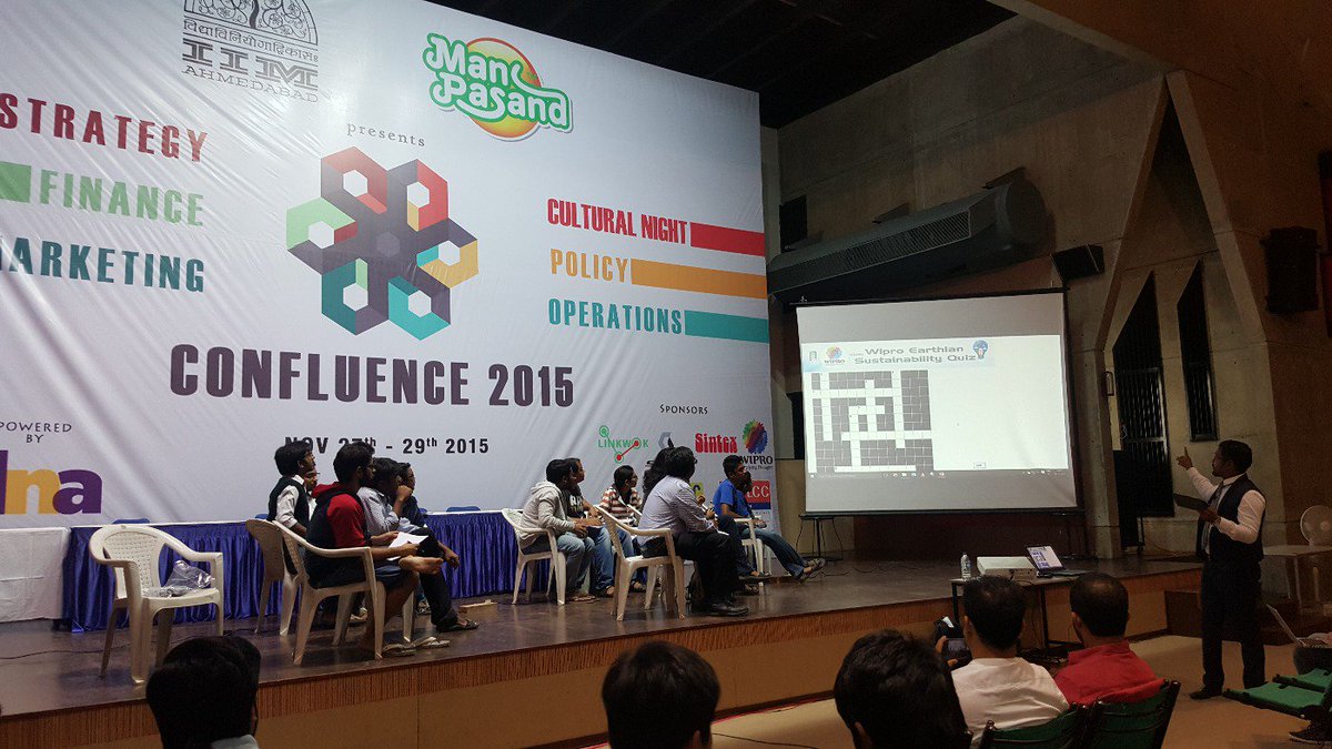 The Sustainability Quiz by the master quizmaster Lloyd Saldhana.#iimaconfluence2015