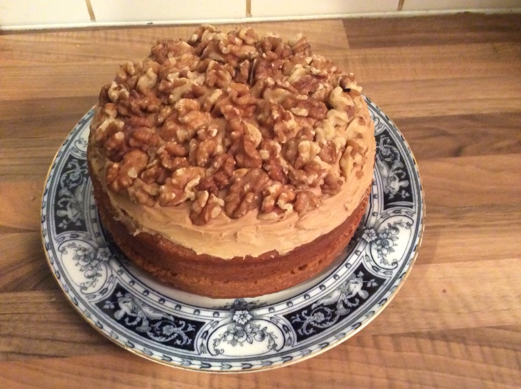 Try our coffee &amp; walnut cake £2.30 a slice X