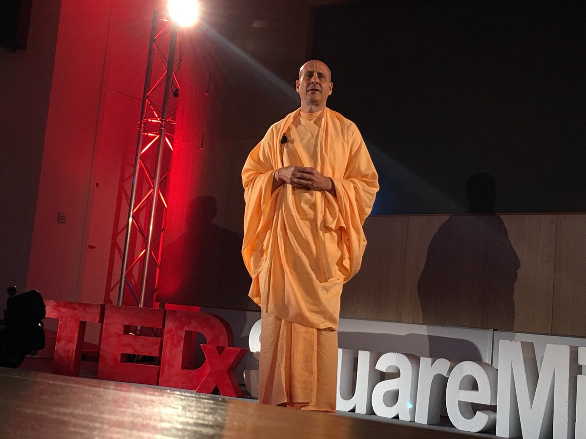 radhanathswami's tweet photo. 1. Association 2. Spiritual Practice 3. Character. The three principles of true spirituality. #TEDxSquareMile https://t.co/eXQoWiqBQZ
