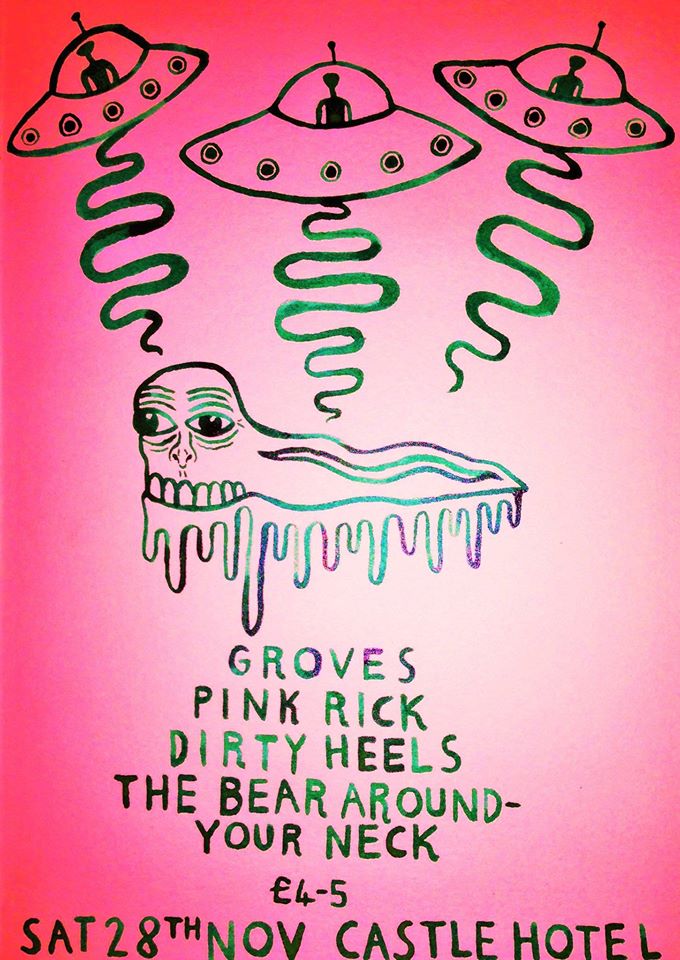 Top line up tonight for <a href="/grovestheband/">Groves</a> + <a href="/PinkRickk/">Pink Rick</a> split 7” launch. £4-5 otd. Get down early.