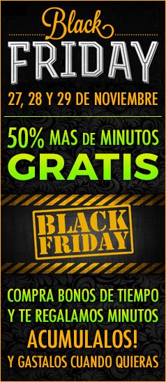 Ylenia_VCE's tweet photo. Black Friday 50%  mas de minutos GRATIS!! Días 27/28/29 Oferta!! 
 https://t.co/gIzm5V77aX https://t.co/pVXtL2m0SD