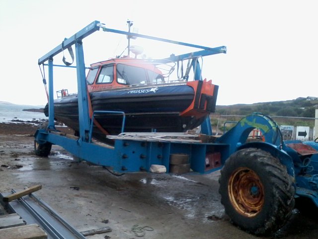 Duchy Pilot Boat up #porthlooboatlifting #richardhandhaulage