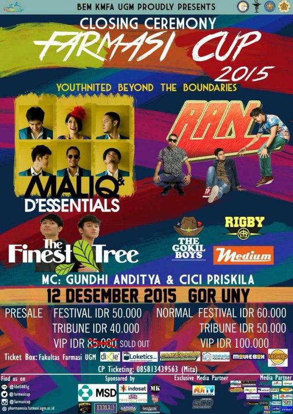 Closing Ceremony Farmasi Cup 2015 | 12-12-15 | at GOR UNY | RAN, Maliq D'essentials, dll | more <a href="/farmasicup/">Farmasi Cup 2024</a>
