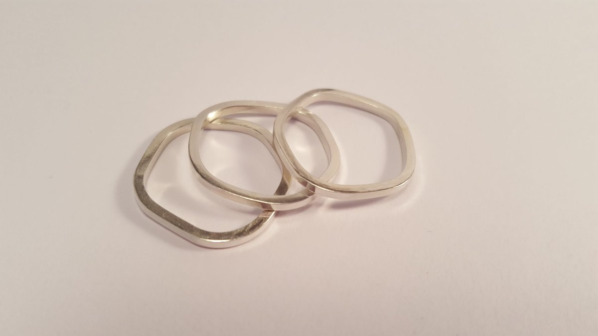 DorsetSilverCo's tweet photo. Pentagon ring - £32 - #handformed using 2mm #sterlingsilver square wire. #xmaspresentideas https://t.co/tzW0clyprm