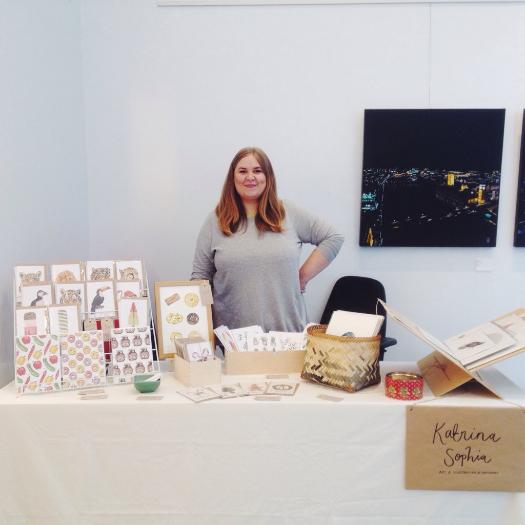 bykatrinasophia's tweet photo. All set up in Shape Gallery Christmas Fair! Come and say helloπ here until 6pm @shapearts #shapegallery #shopsmall https://t.co/eBLPx5yV9x