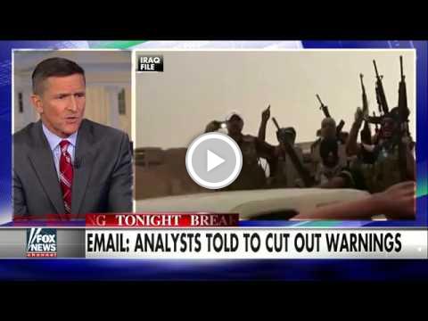 WLSA101's tweet photo. Gen. Flynn discusses intelligence Obama received on ISIS https://t.co/1huL1rK2O5 #staged https://t.co/6DA4tkFWaf