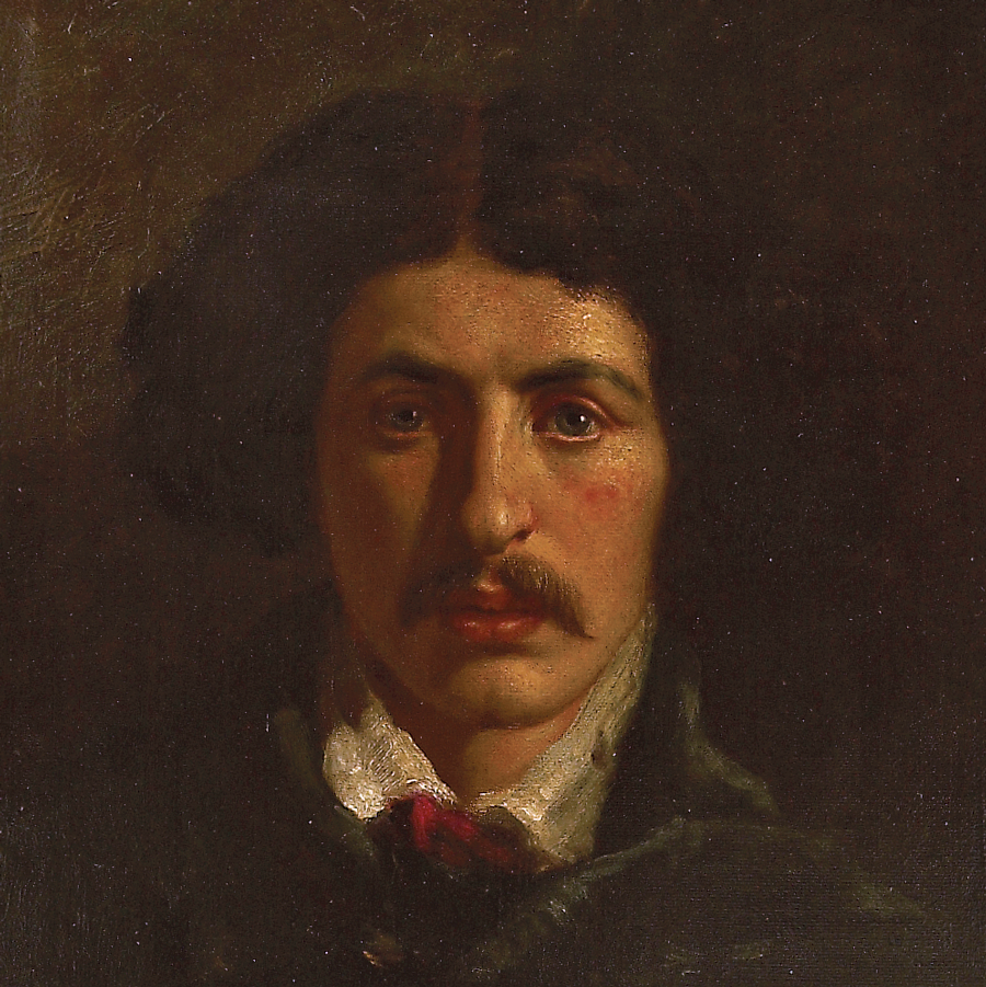 AshmoleanMuseum's tweet image. More #Tashmolean inspiration for those new #Movember whiskers: Self-portrait by William Breakspeare (1855-1914)