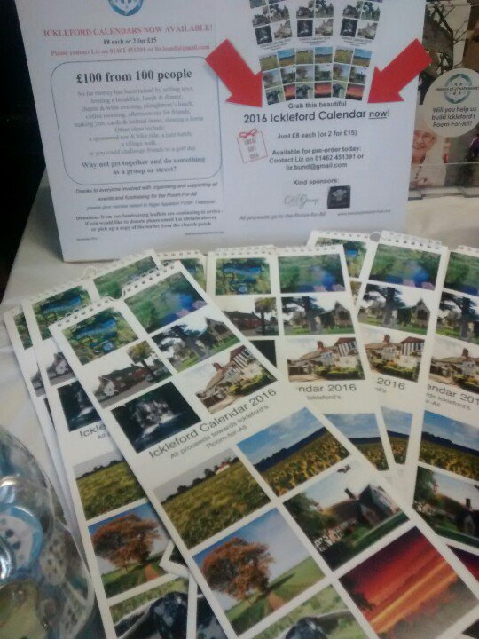 friendsofstkat's tweet image. Open for business. Pop along to Ickleford school for the Christmas fayre to buy your Ickleford calander