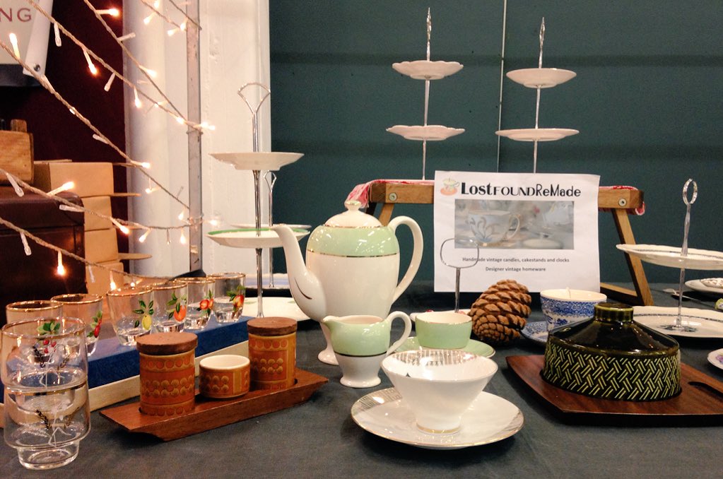 LostFoundReMade's tweet photo. All set up at @trumanbrewery for #upmarket #bricklane! Lots of #vintage #handmade Xmas gift ideas from £5-£35 🎁🎄✨ https://t.co/KyA3FyhlgL