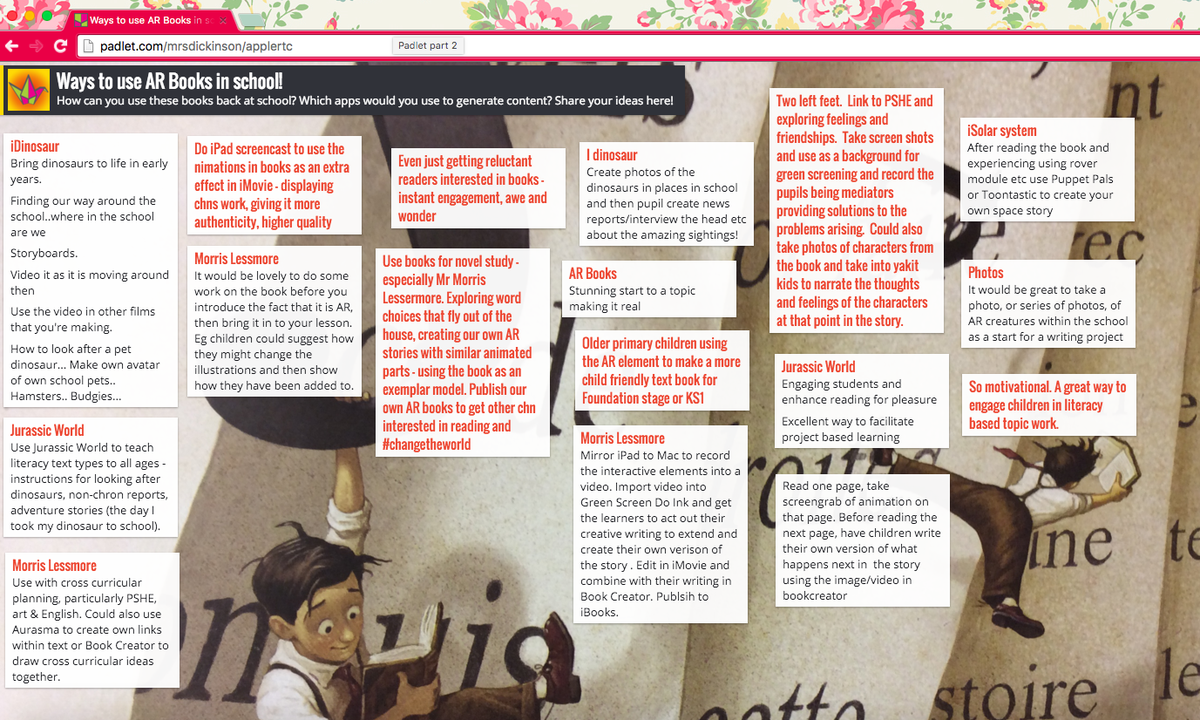 eLearning_Laura's tweet photo. Some of the great ideas generated at #RTCwinter2015 from the Hooks into Books workshop! https://t.co/lsz6jeI20z