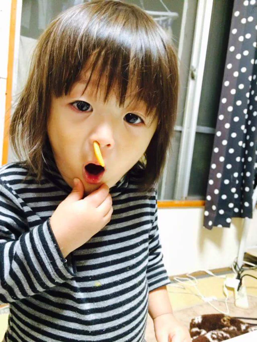 さすがは俺と同じ血が流れてるだけあって変顔にセンスを感じるよ 甥っ子