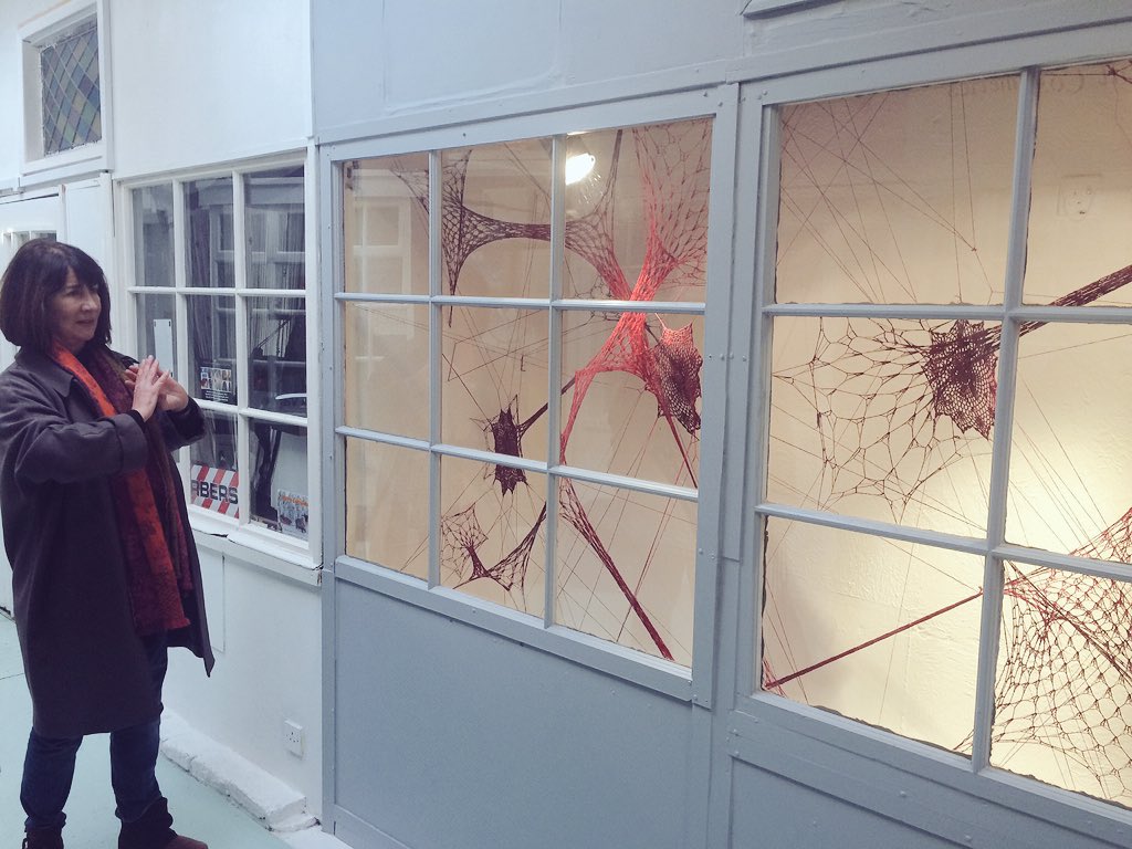 SLArtMap's tweet photo. We are in Eastbourne! Starting with an introduction to Sara Willett's installation Spectre at @CURI0USPR0JECTS https://t.co/LuiOB0IOEX