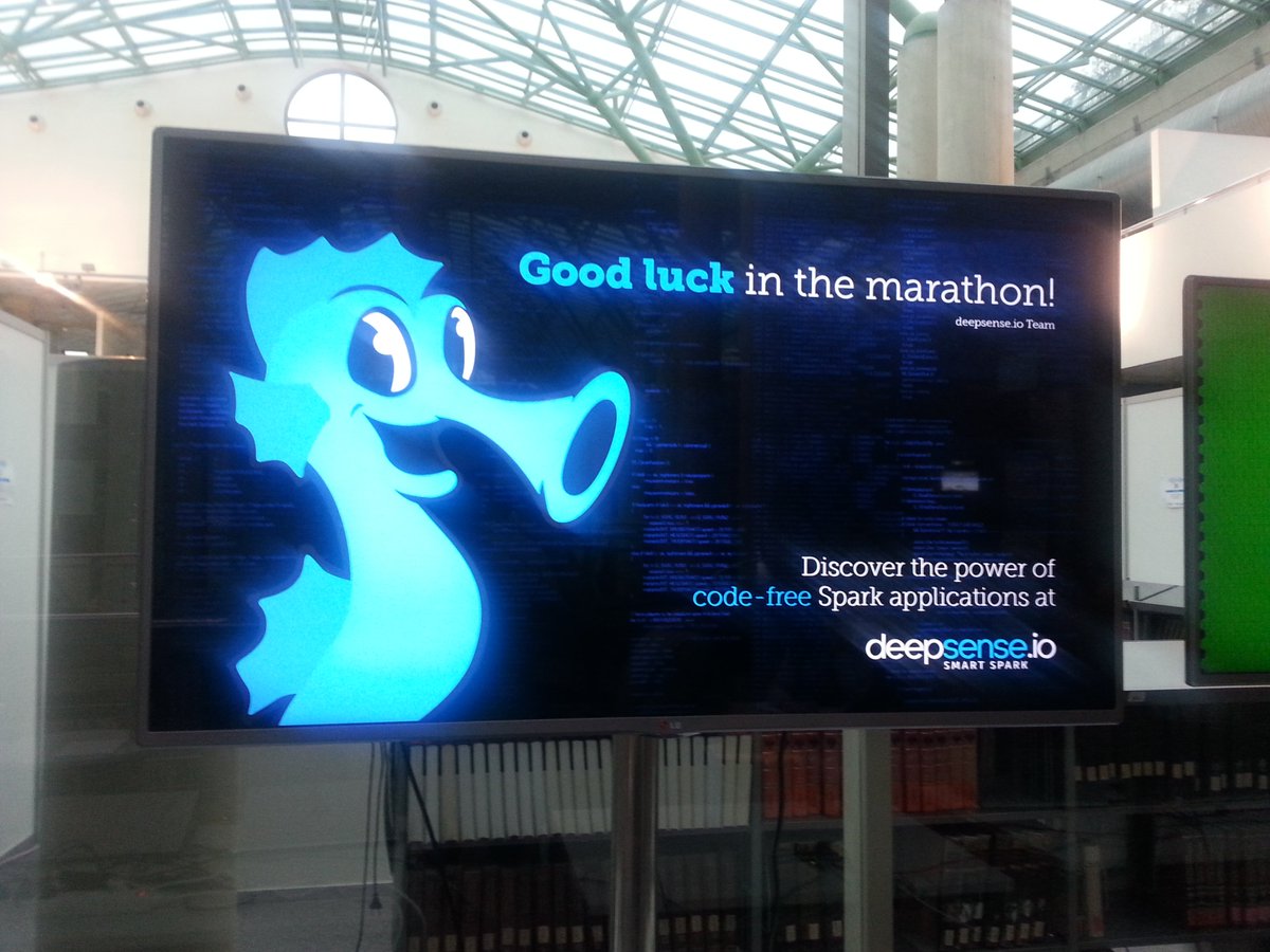 deepsense_ai's tweet photo. This year's @Marathon24 is organized by @CodiLime &amp; @deepsense.io And our Seahorse supports all participants ;) https://t.co/DLTUcOoLZZ