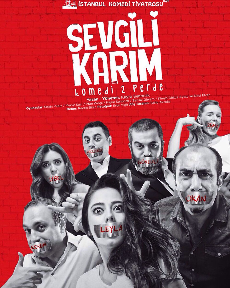 Sevgili Karım 28 kasım cumartesi (bu akşam) 20.30 da ve 29 Kasım Pazar 18.00 da Profilo Kültür Merkezinde...