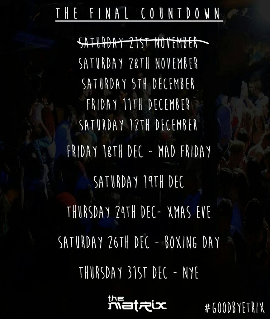 matrixripon's tweet image. 9 more nights. Getting a bit real now... #goodbyetrix