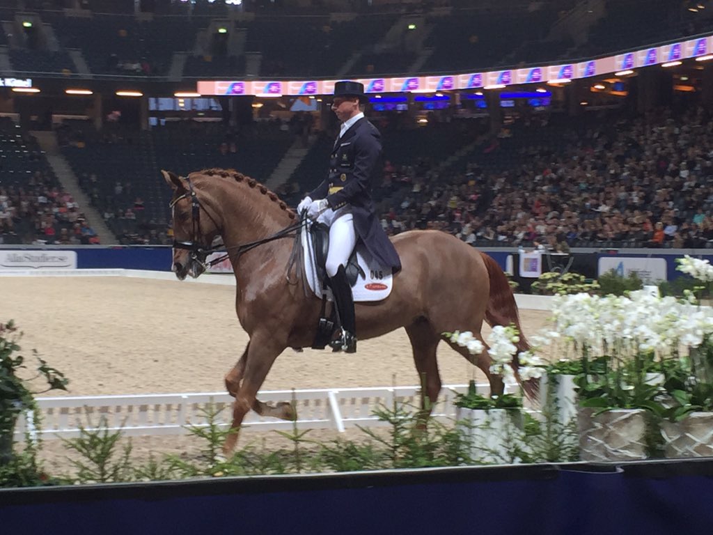 SwedenHorseShow's tweet photo. Patrik Kittel och Scandic red på 76.180% och kom in på en andra plats! https://t.co/NJgnGvotii