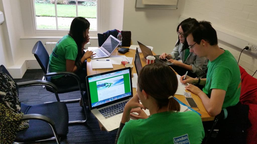 SewFabAcademy's tweet photo. The sewing rooms team impactathon at the London business school #LBSIMPACTathon https://t.co/xNgYRpLdeH