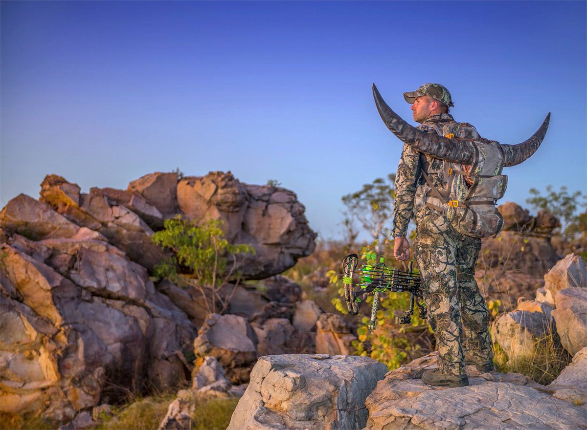 Adam carries out a massive buffalo bull #hunting #bowhunting