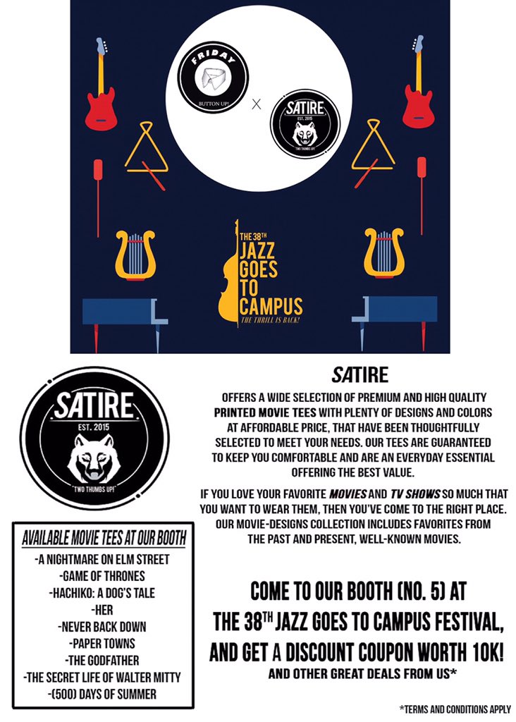 We are pleased to announce that we will FINALLY be making our debut at <a href="/JGTCfestival/">The 48th Jazz Goes To Campus</a> tomorrow!