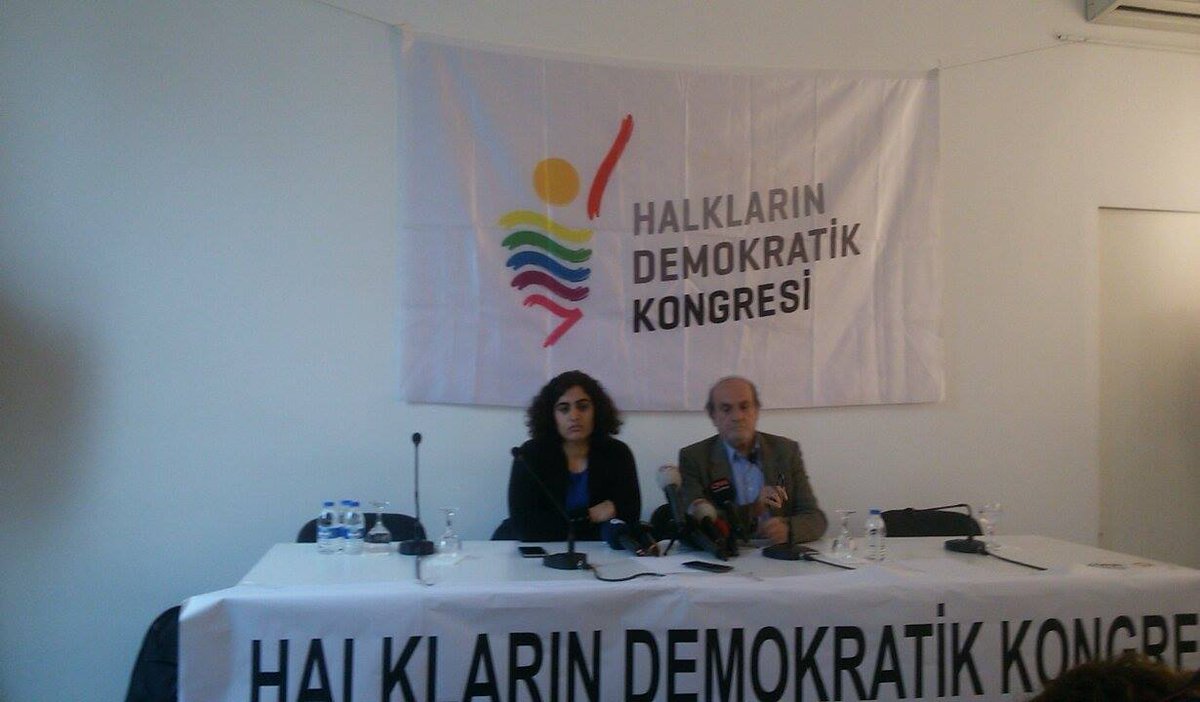 #HDK basın toplantısı başladı.# ErtuğrulKürkçü açıklama yapıyor.