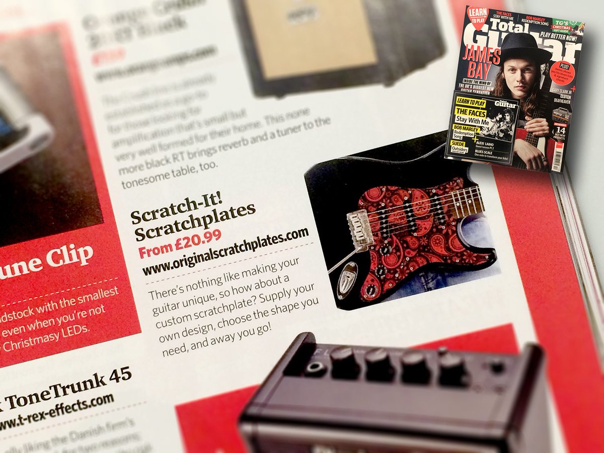 giginked's tweet photo. Delighted to be featured in the Christmas edition of @TotalGuitar - Happy Stratoday All :-)
#custom #scratchplates https://t.co/3LwSYNQbjp