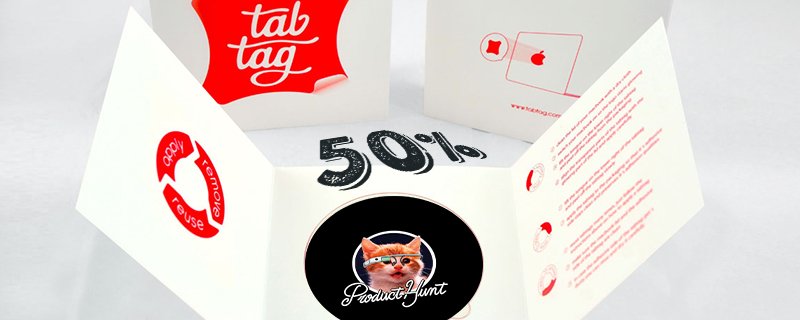 50% #holiday #discount on all tabtag #glowing #macbookstickers exclusively via <a href="/ProductHunt/">Product Hunt 😸</a>! bit.ly/1LEKC0b