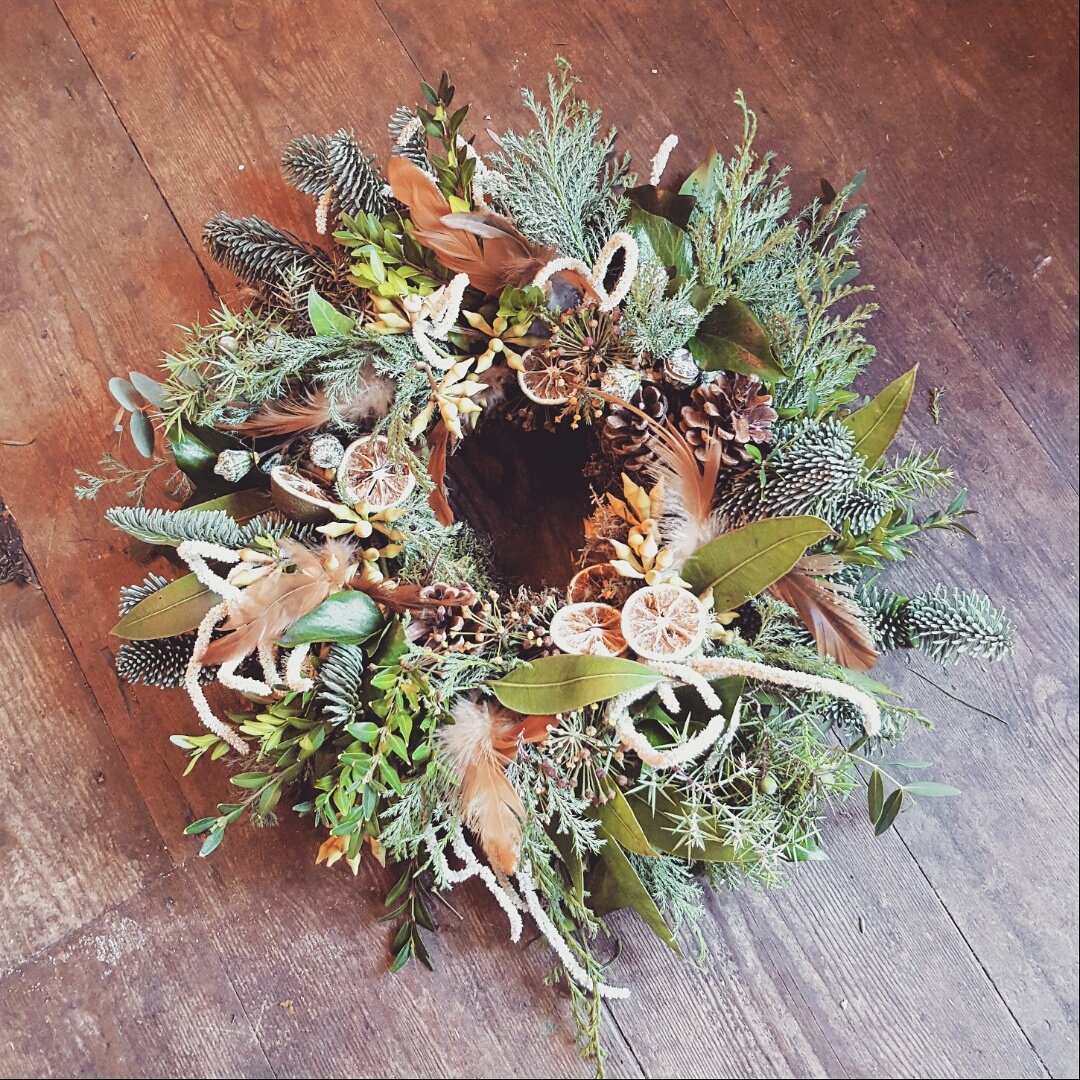 It's begun..... #Christmas #feathers #fruit #birds #lush greenery #Norwich