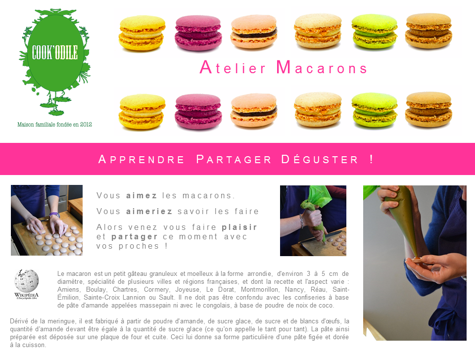 Cook_Odile's tweet photo. Atelier Macarons - Workshop Macaroons https://t.co/VrMLozzsvj