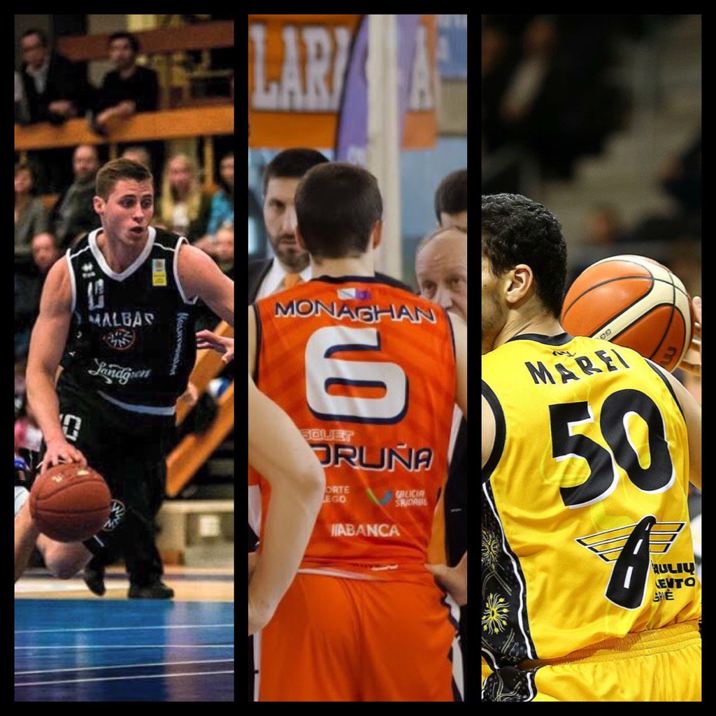 PatMonaghanGBR's tweet photo. Good luck @ZachMonaghan @AssemMarei @ConnorMiller10 today. All @MinnStateMBBall hoopers last year. #MavsPlayingPro https://t.co/9BOIzkNbiT
