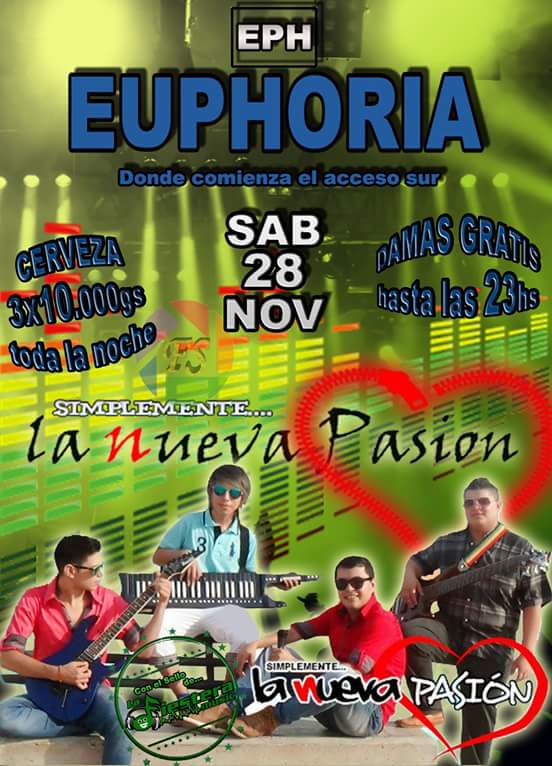 lanuevapasionpy's tweet photo. No Podes Faltar!!🎊🎇🎉🎇 La Nueva Pasión en Vivo!!! @LaFiesteraMusic  @nandoriquelme  @rubengaonaLaFM @exclusivafm1037 https://t.co/oebqQIDtQK