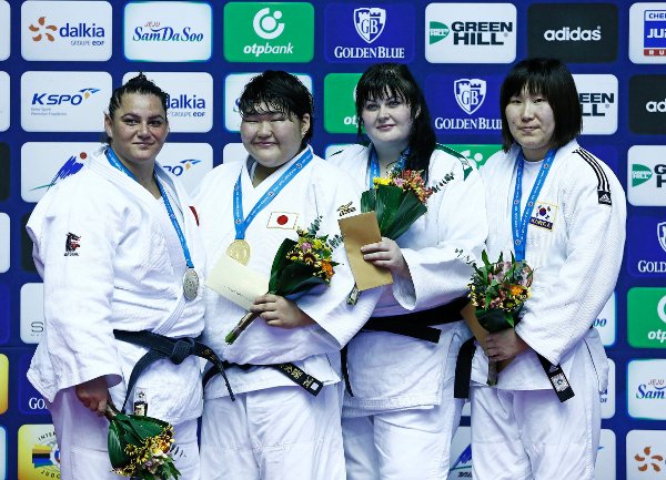 Women's podiums from the last day of #JudoJeju2015

-78kg and +78kg