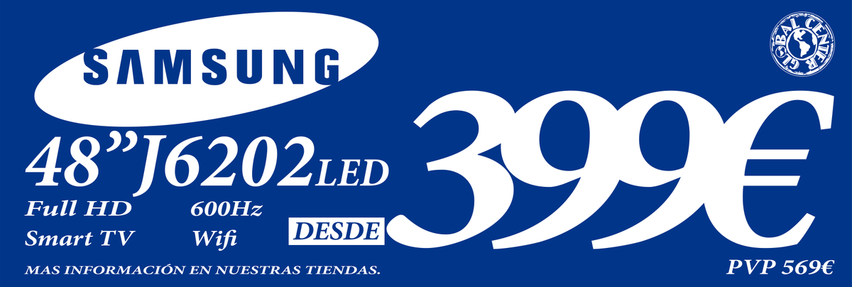 HqMelilla's tweet photo. Plan Estrena!!!
Samsung 48J6202 desde 399€
Te valoramos tu antigua TV. No esperes más!
#PlanEstrena #GlobalCenter https://t.co/3HfUpDFUlc