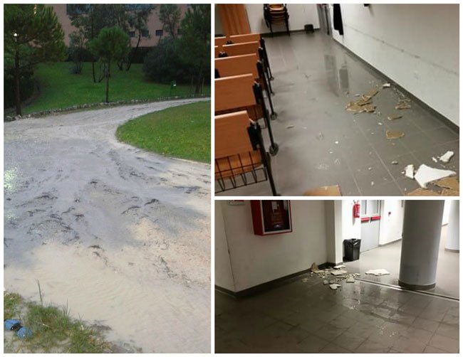 uninews24's tweet photo. Forti piogge inondano l'#UdA, #studenti inferociti https://t.co/7dPi3aL0iG #Chieti #Pescara #Romboweb https://t.co/wk9Xj9CHYe