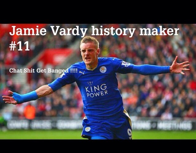 mouldsy83's tweet photo. What a story #Vardy #11 #chatshitgetbanged #lcfc https://t.co/aDarRHnHo7