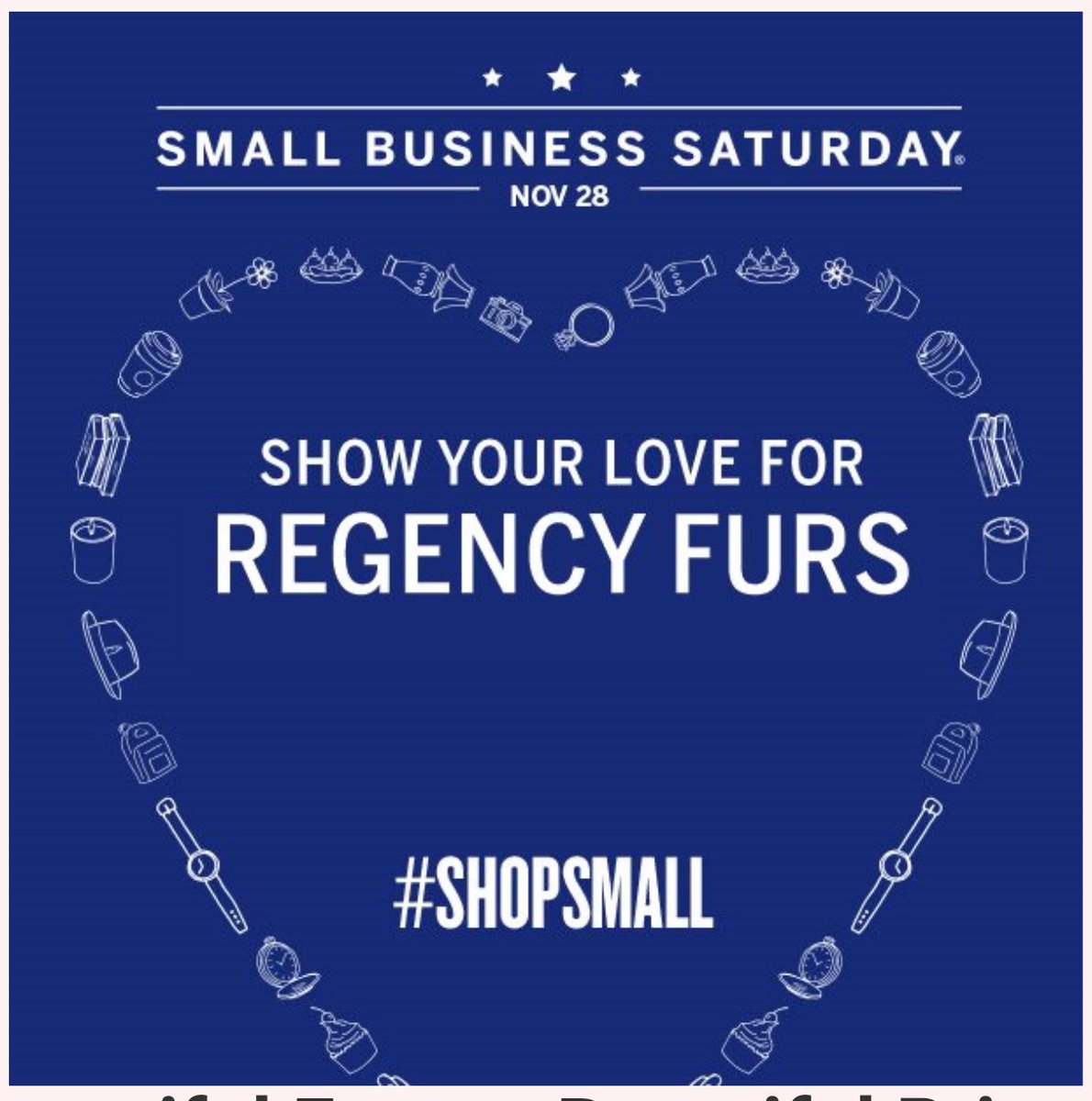 Regencyfurs's tweet photo. It's Small Business Saturday!  Shop Smallwith us!  50% off select furs!  20% off of restyles! #shopsmall #shoplocal https://t.co/BNRqUWxMbX