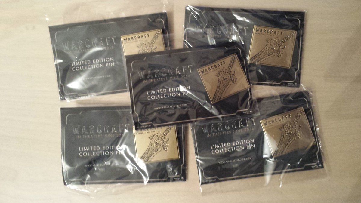 icyveins's tweet photo. Wanna win one of these awesome @Warcraft Movie pins? Retweet and follow before Dec 2. #WarcraftMovie https://t.co/6EaKfidf9h