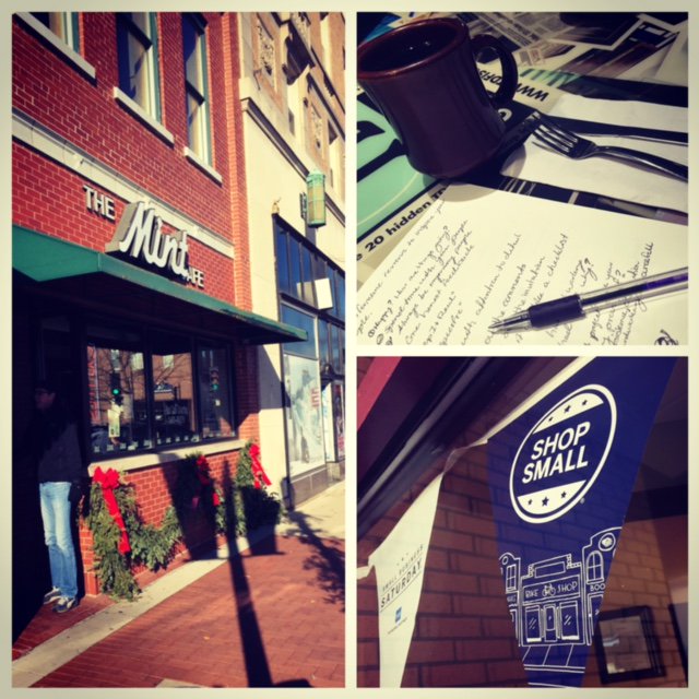 Supporting our hometown small businesses! #wausau #SmallBizSaturday #EatLocalShopSmall #brainstorming #themintcafe