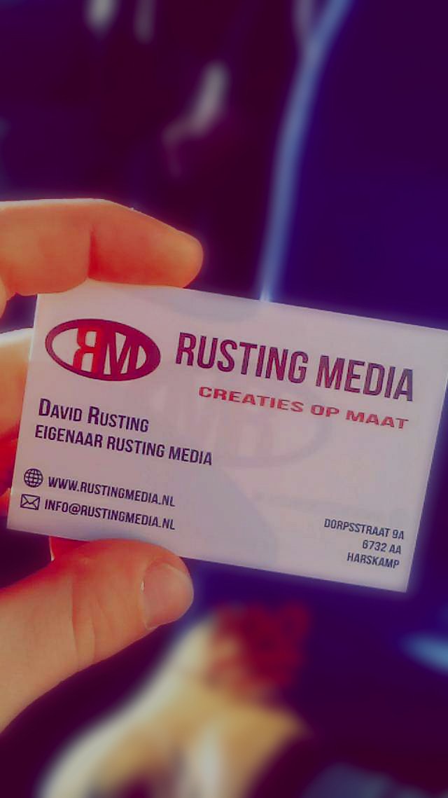 rustingmedia's tweet photo. Visitekaartjes? Check! ✔ https://t.co/jFtaOnjL8b