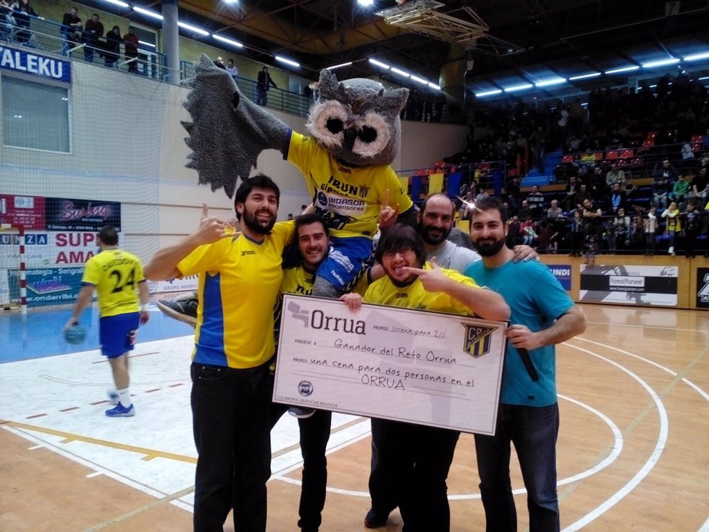 CDBidasoaIrun's tweet photo. Ganador del reto @OrruaBar Gas! https://t.co/lyTfnYtIos