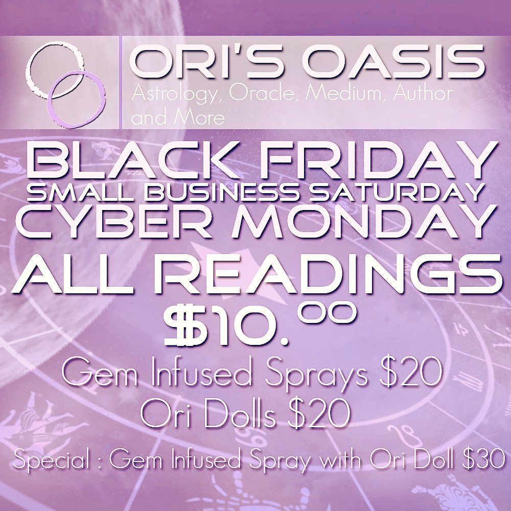 GoddessScope's tweet photo. #SmallBizSaturday #Cybermonday all readings over 70% off. https://t.co/eNnABiKmAn #readings #oraclereadings https://t.co/FE25Rof1jk