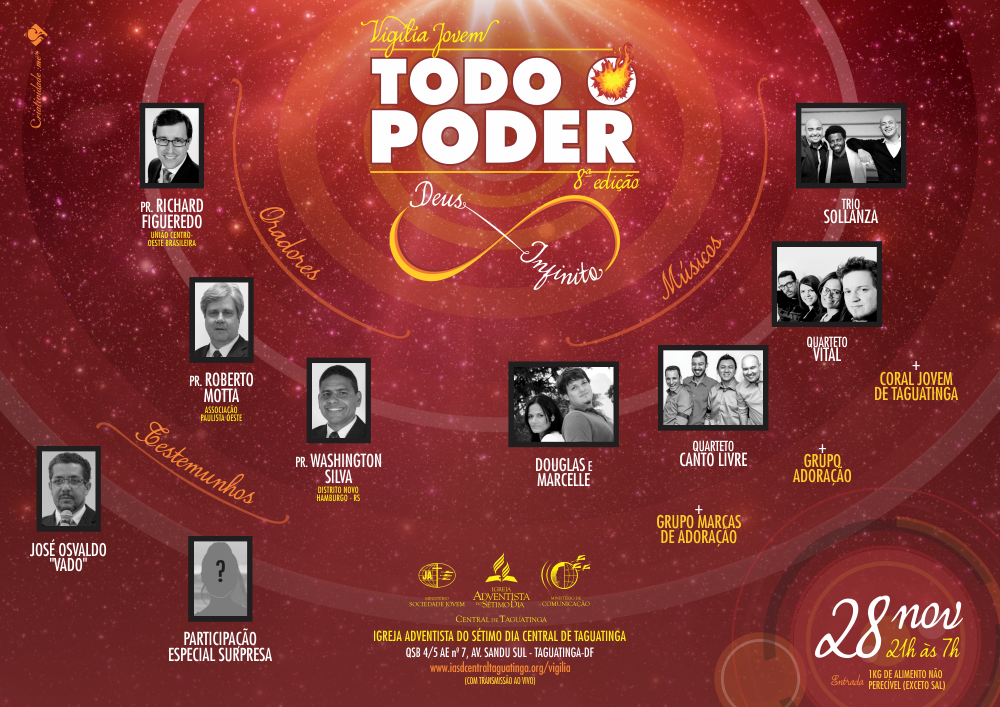 T7adventista's tweet photo. Vigília Jovem Todo o Poder 8 - Deus Infinito https://t.co/BTgYQFojB4