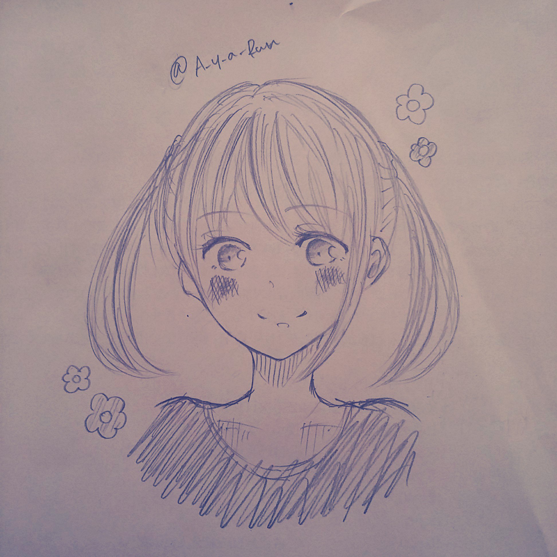 Twitter 上的 あ 女の子描きました 下手な絵 T Co Yjjkjnie Twitter