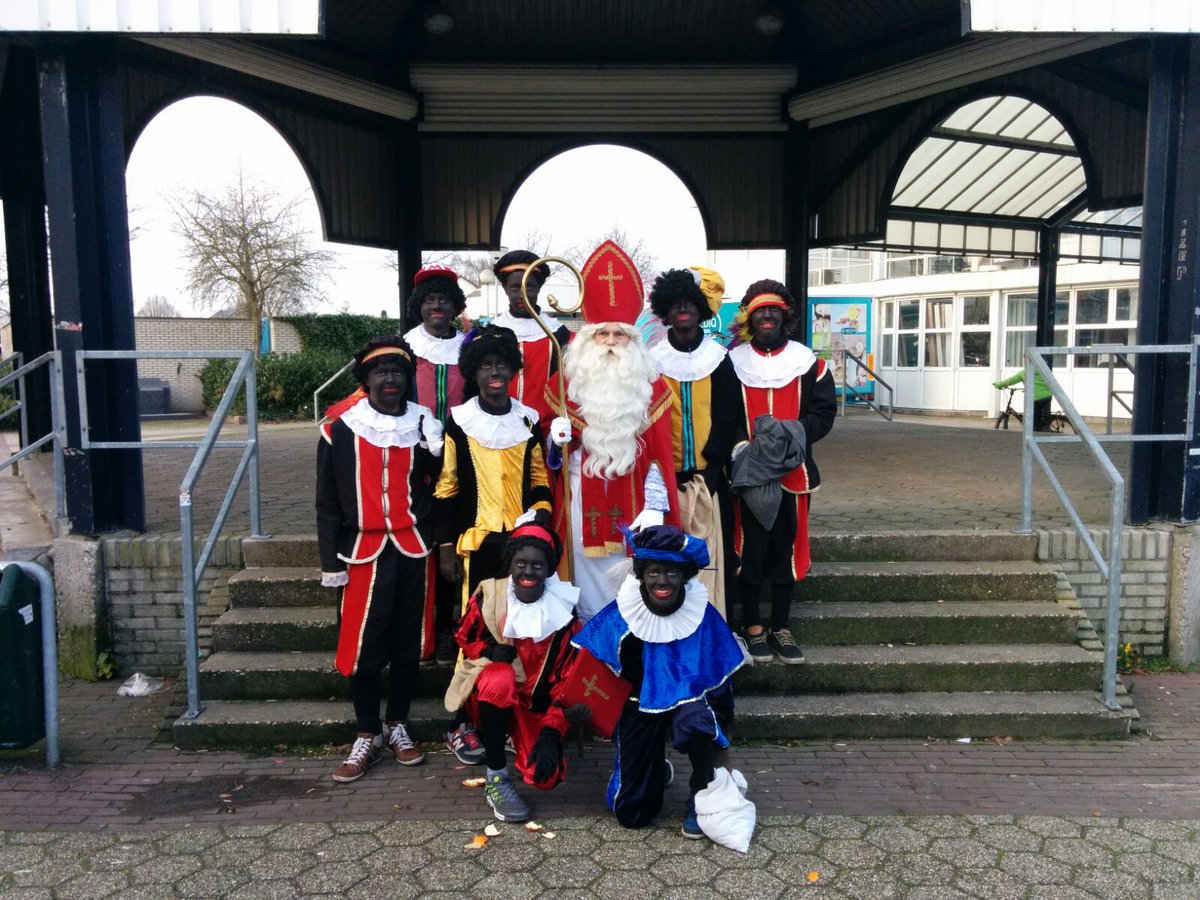 Zwarte pieten in Wezep #sinterklaas